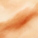 Acuarela abstracta en tonos cálidos y tierra, con una composición horizontal suave que transmite calma, serenidad e introspección emocional.